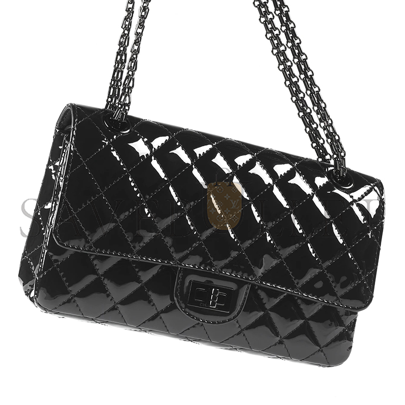 CHANEL 2.55 HANDBAG PATENT CALFSKIN A37586 (24*16*7.5cm)