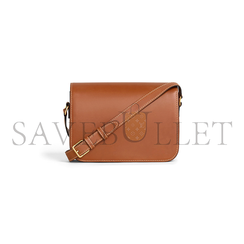 CELINE MEDIUM CLASSIQUE TRIOMPHE BAG IN NATURAL CALFSKIN 187363BFN.04LU (22.5*16.5*7.5cm)
