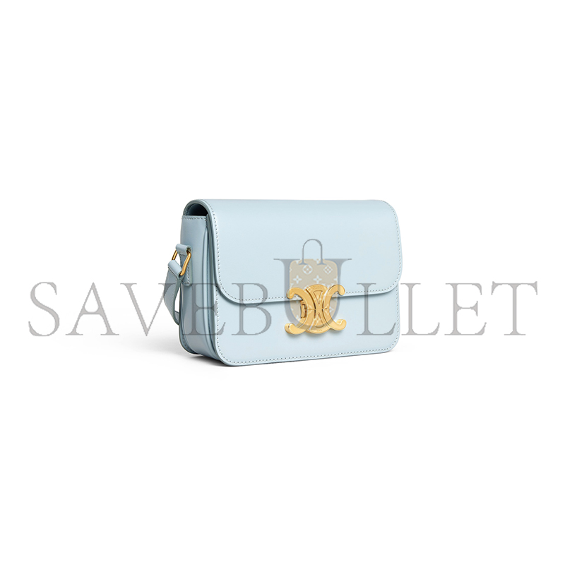 CELINE SMALL TEEN TRIOMPHE BAG IN SHINY CALFSKIN 188423BF4.07IC (18.5*14*6cm)