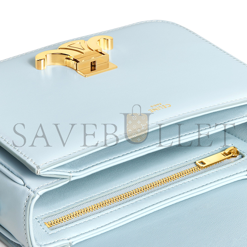 CELINE SMALL TEEN TRIOMPHE BAG IN SHINY CALFSKIN 188423BF4.07IC (18.5*14*6cm)