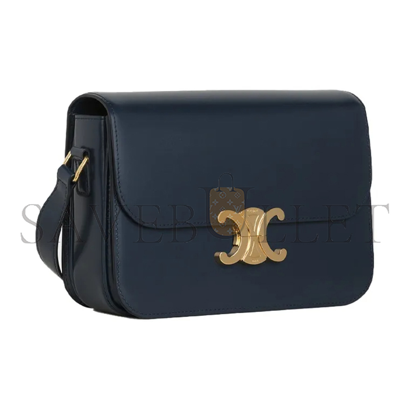 CELINE MEDIUM TEEN TRIOMPHE BAG IN SHINY CALFSKIN 187363BF4.07OC (22.5*16.5*7.5cm)