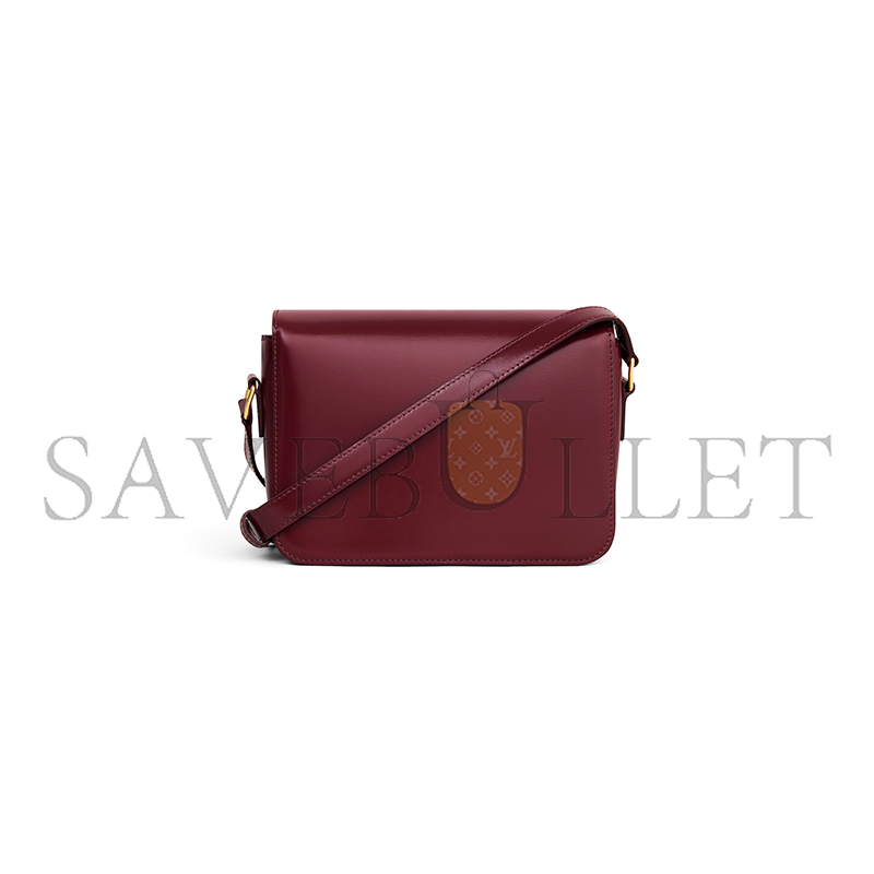 CELINE SMALL TEEN TRIOMPHE BAG IN SHINY CALFSKIN 188423BF4.28LB (18.5*14*6cm)