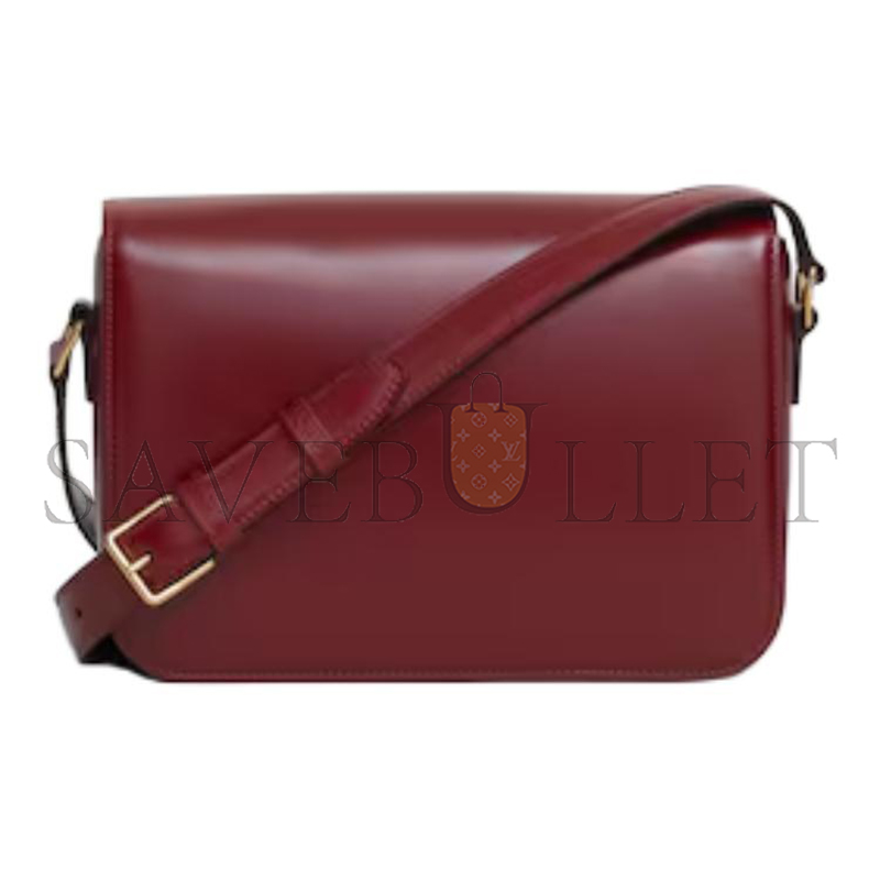 CELINE MEDIUM TEEN TRIOMPHE BAG IN SHINY CALFSKIN 187363BF4.28LB (22.5*16.5*7.5cm)
