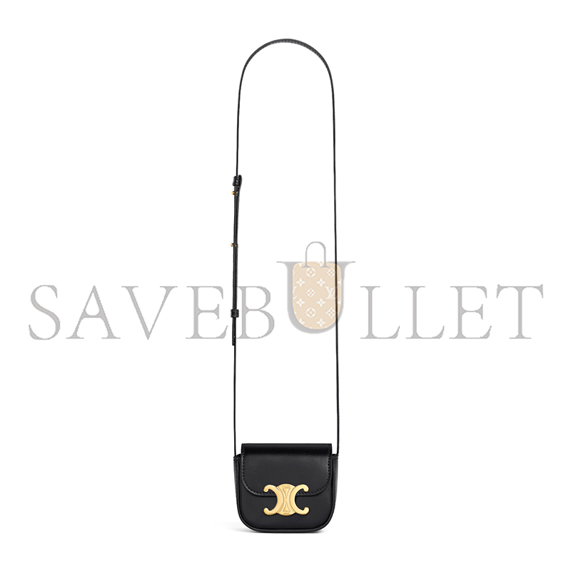 CELINE MINI CLAUDE IN SHINY CALFSKIN 10I513DPV.38NO (11*8*4cm)