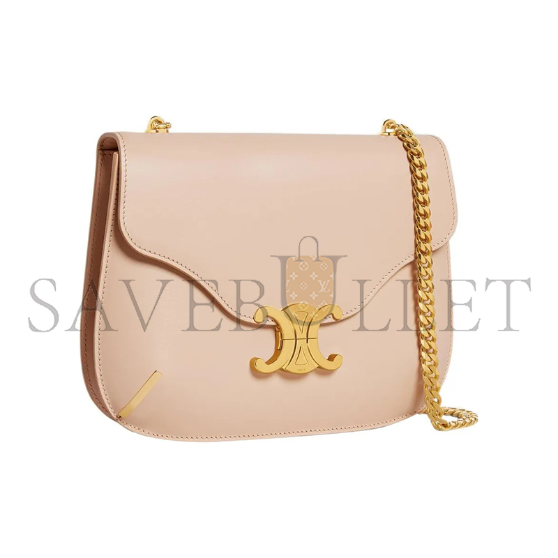 CELINE CHAIN BAG IN BESACE TRIOMPHE SHINY CALFSKIN 199273BF4.03ND (24.5*17*4cm)