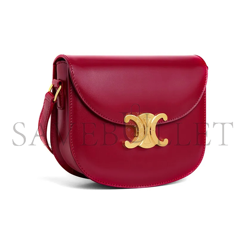 CELINE SHOULDER BAG IN TEEN BESACE TRIOMPHE SHINY CALFSKIN 110413BF4.02LS (18.5*16*6cm)