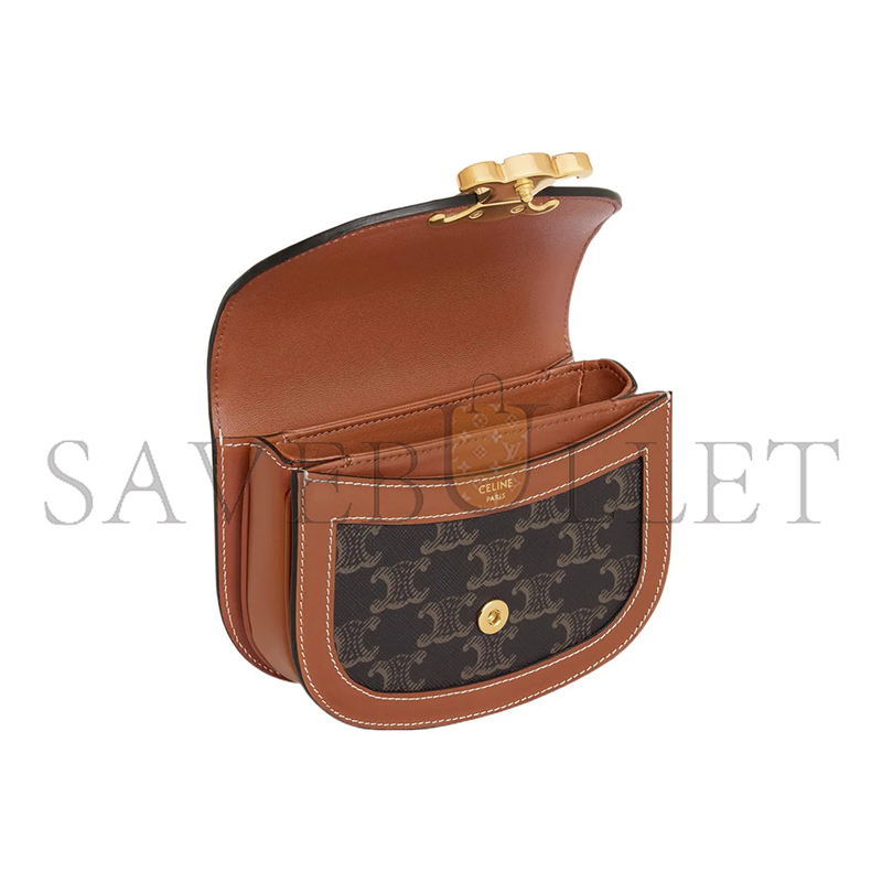 CELIN MINI BESACE CLEA IN FABRIC AND COWHIDE 10K502EWU.04LU (15.5*11.5*5cm)
