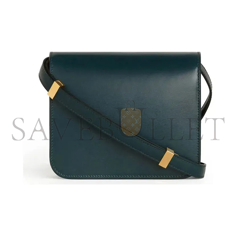 CELINE SHOULDER BAG IN TEEN CLASSIC POLISHING CALFSKIN 192523DLS.31AN (18.5*15.5*6cm)