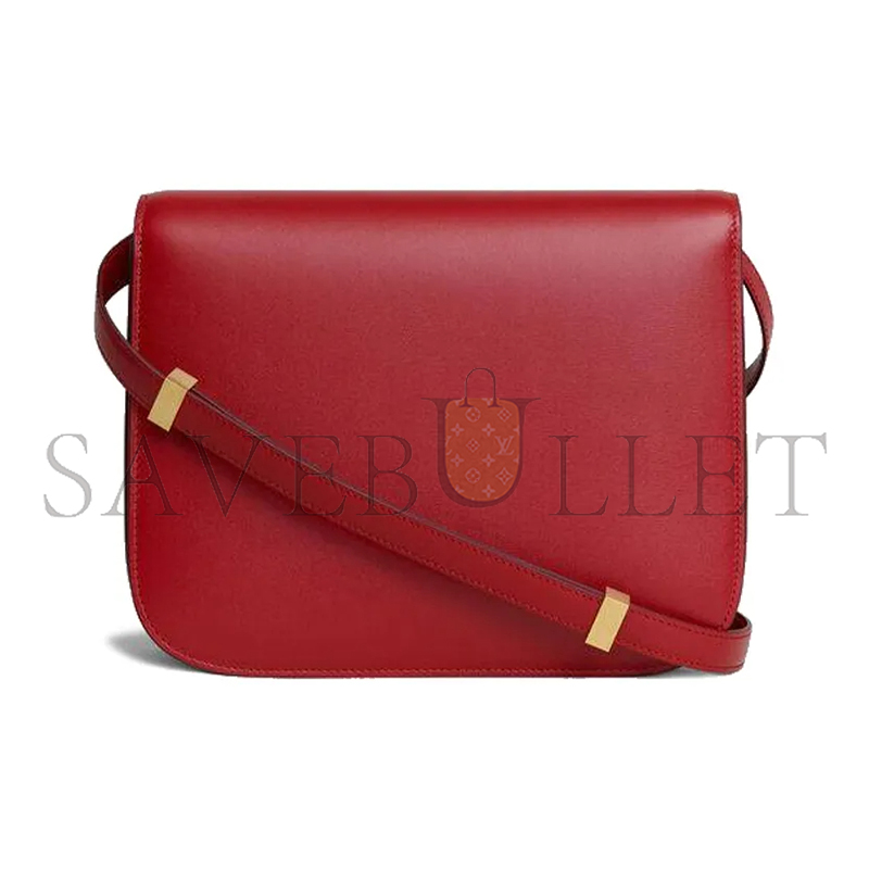 CELINE MEDIUM SHOULDER BAG IN TEEN CLASSIC POLISHING CALFSKIN 164173DLS.27OR (24*18*7cm)