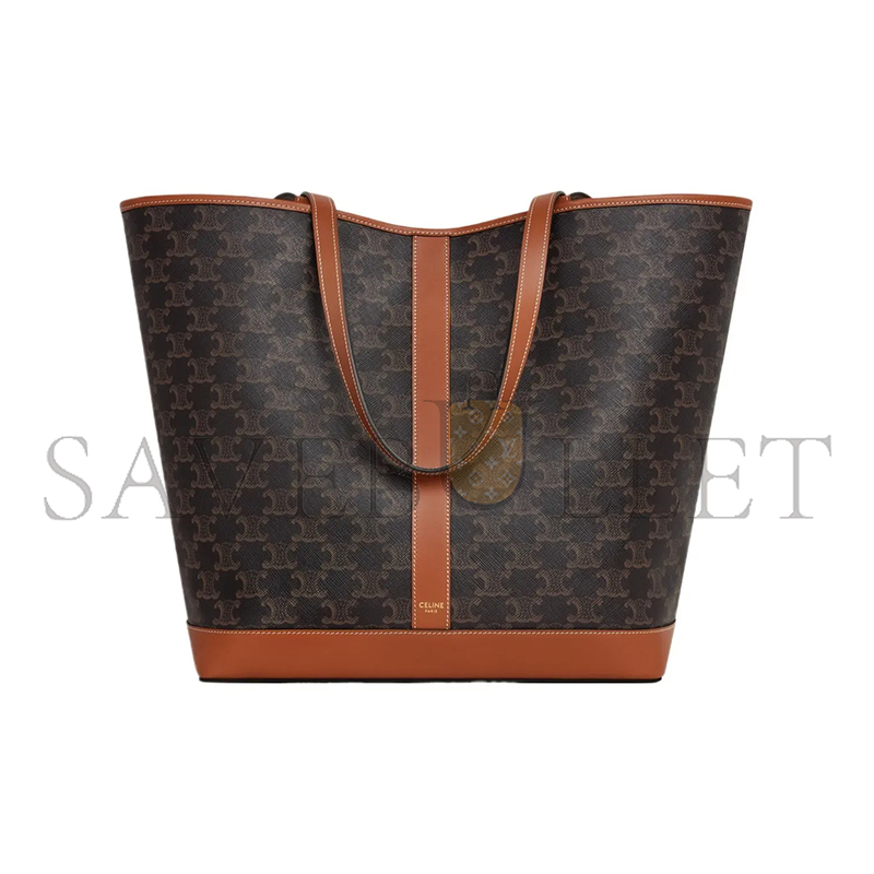 CELINE MEDIUM TOTE BAG TRIOMPHE IN TRIOMPHE CANVAS AND LAMBSKIN 115072CAS.04LU (31.5*31.5*16cm)