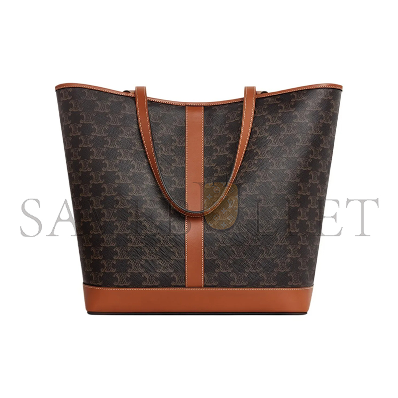 CELINE MEDIUM TOTE BAG TRIOMPHE IN TRIOMPHE CANVAS AND LAMBSKIN 115072CAS.04LU (31.5*31.5*16cm)