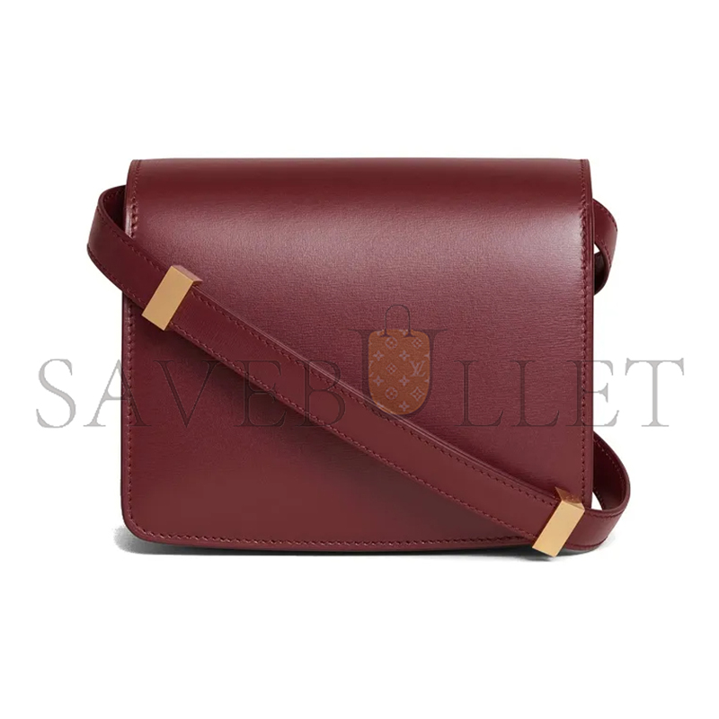 CELINE SMALL SHOULDER BAG IN CLASSIC POLISHING CALFSKIN 189183DLS.28BD (16*13*7cm)