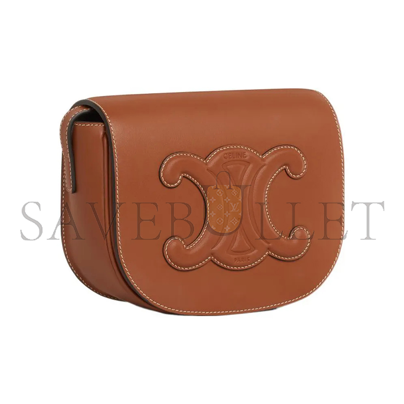CELINE CROSSBODY IN FOLCO CUIR TRIOMPHE SMOOTH COWHIDE 198263DU3.04LU (18.5*15*7cm)