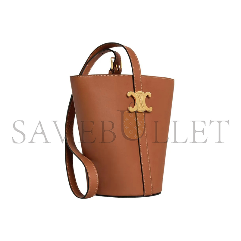 CELINE BUCKET TRIOMPHE IN NATURAL CALFSKIN 199913BFN.04LU (25*22*14cm)