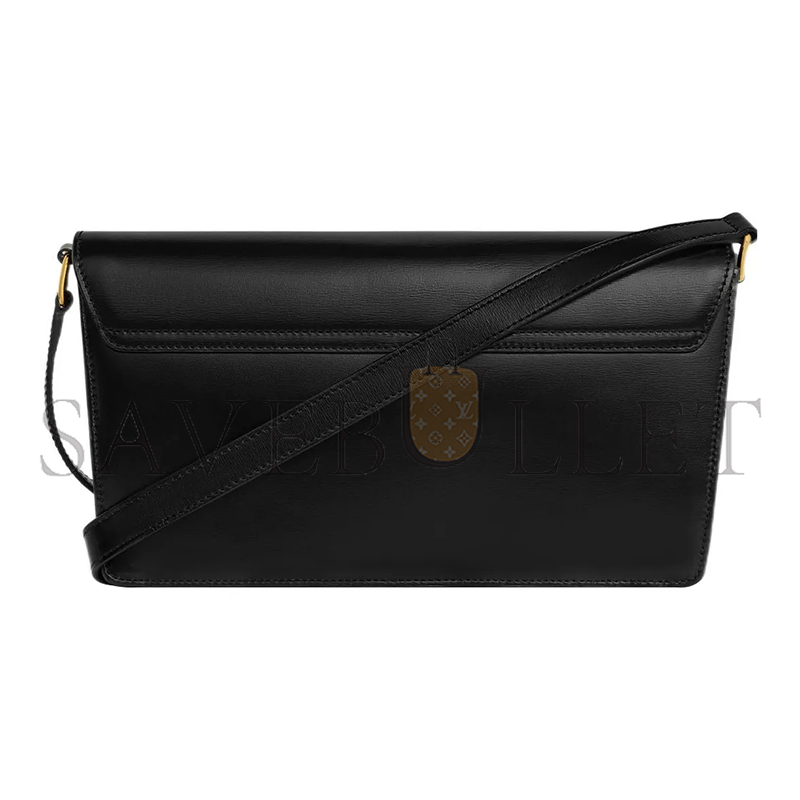 CELINE SHOULDER BAG IN TRAPEZE TRIOMPHE SHINY CALFSKIN 199283BF4.38NO (26.2*14.5*2cm)