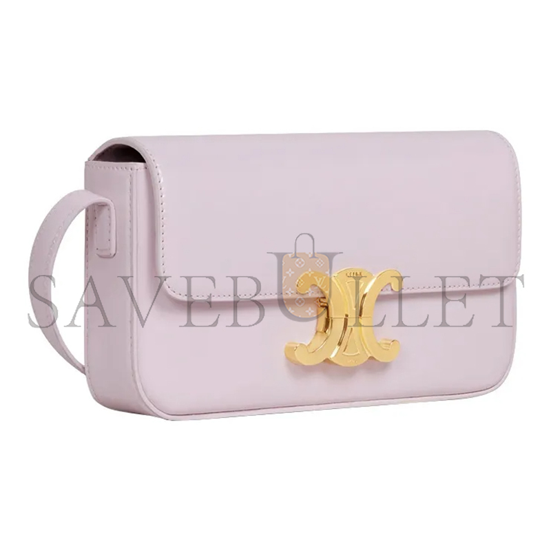 CELINE SHOULDER BAG CLAUDE IN SHINY CALFSKIN 194143BF4.24NY (20*10*4cm)