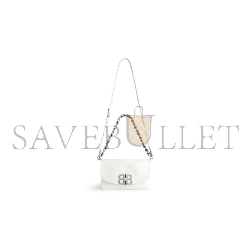 BALENCIAGA SMALL BB SOFT IN WHITE 7485982AAIY9001 (24*14cm)