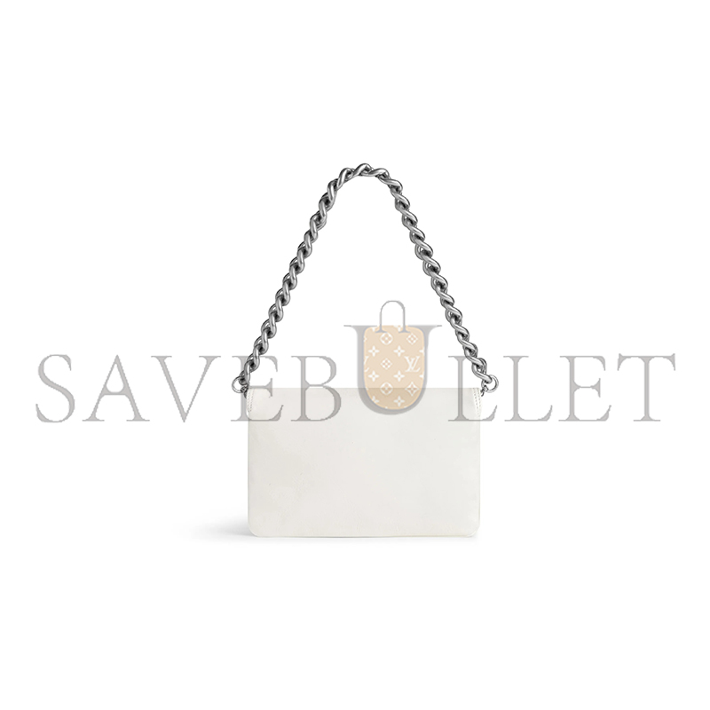 BALENCIAGA SMALL BB SOFT IN WHITE 7485982AAIY9001 (24*14cm)