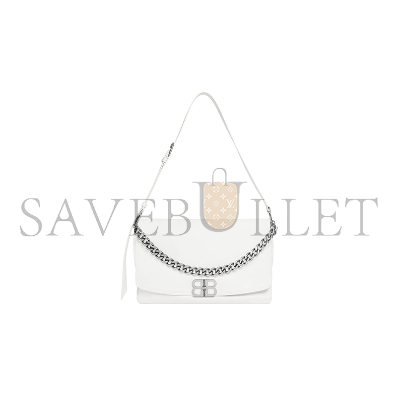 BALENCIAGA LARGE BB SOFT IN WHITE 7484882AAIY9001 (36*23.8*3cm)