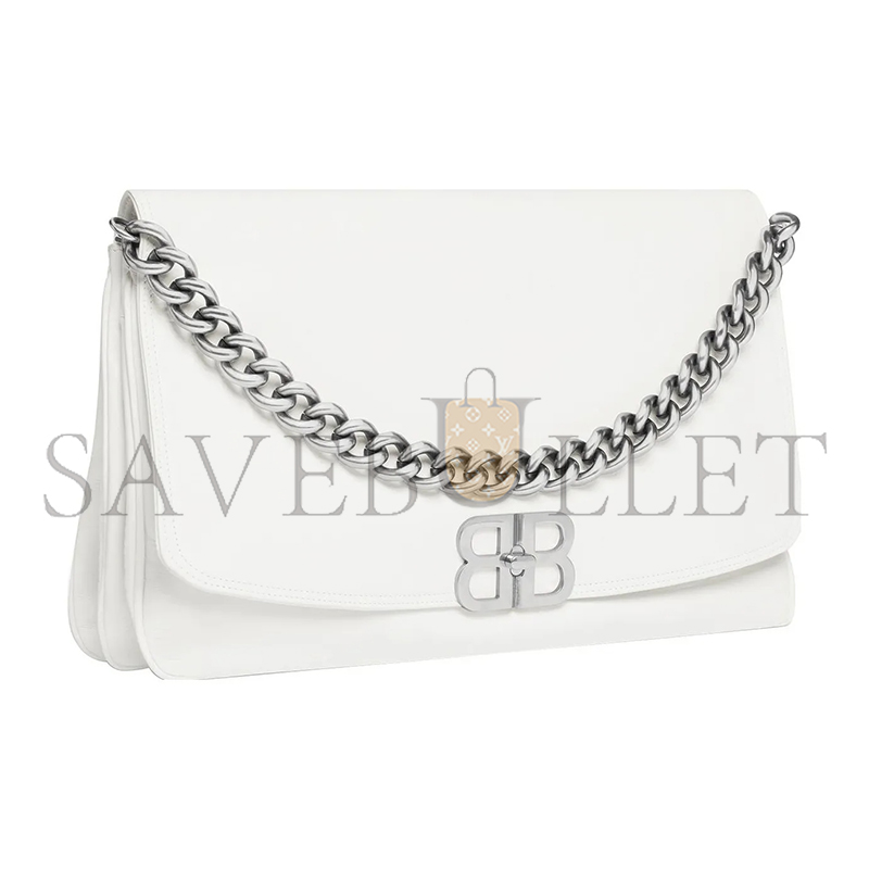 BALENCIAGA LARGE BB SOFT IN WHITE 7484882AAIY9001 (36*23.8*3cm)