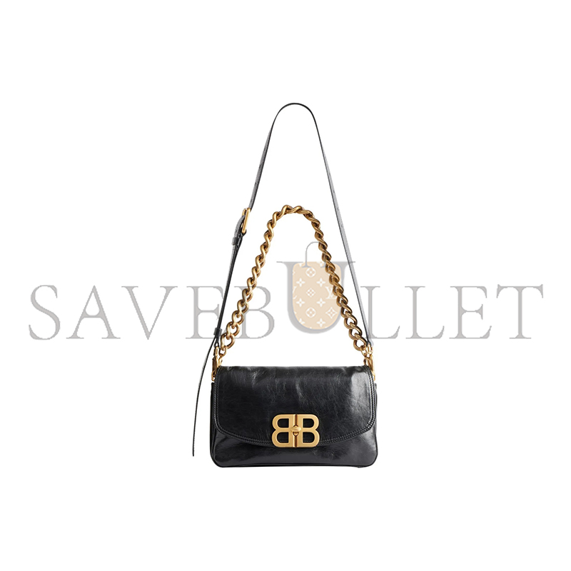 BALENCIAGA SMALL BB SOFT IN BLACK 7485982AAIZ1000 (24*14cm)