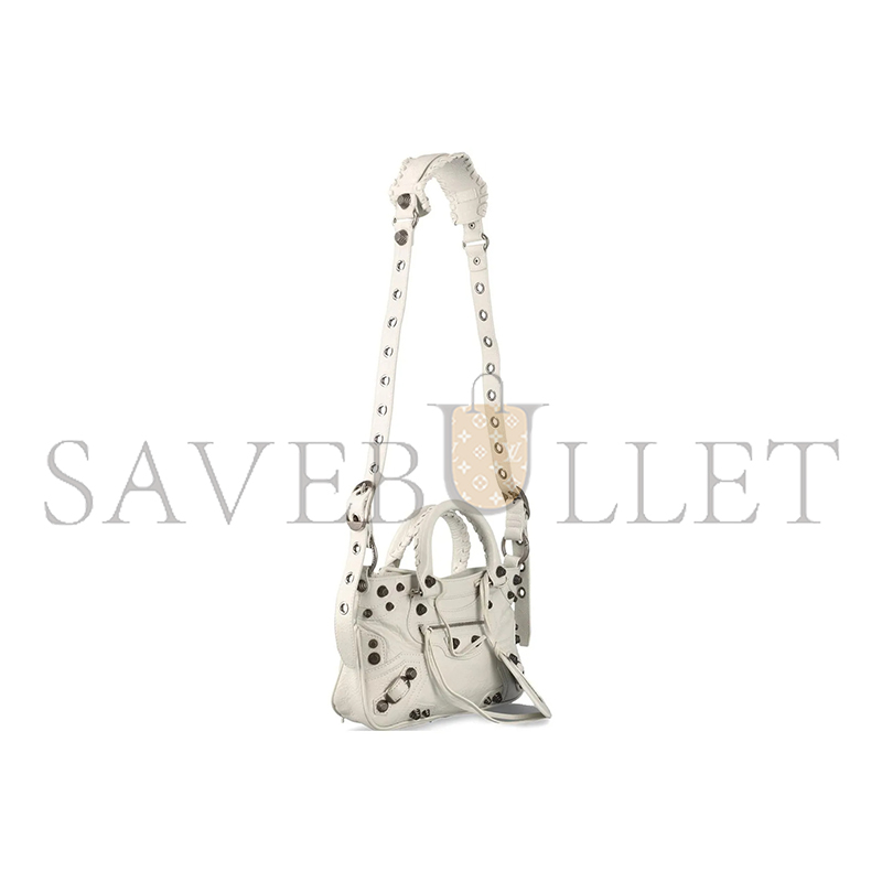 BALENCIAGA NEO CAGOLE SHOULDER BAG IN WHITE 7515231VG9Y9914 (29.2*23.8*5cm)