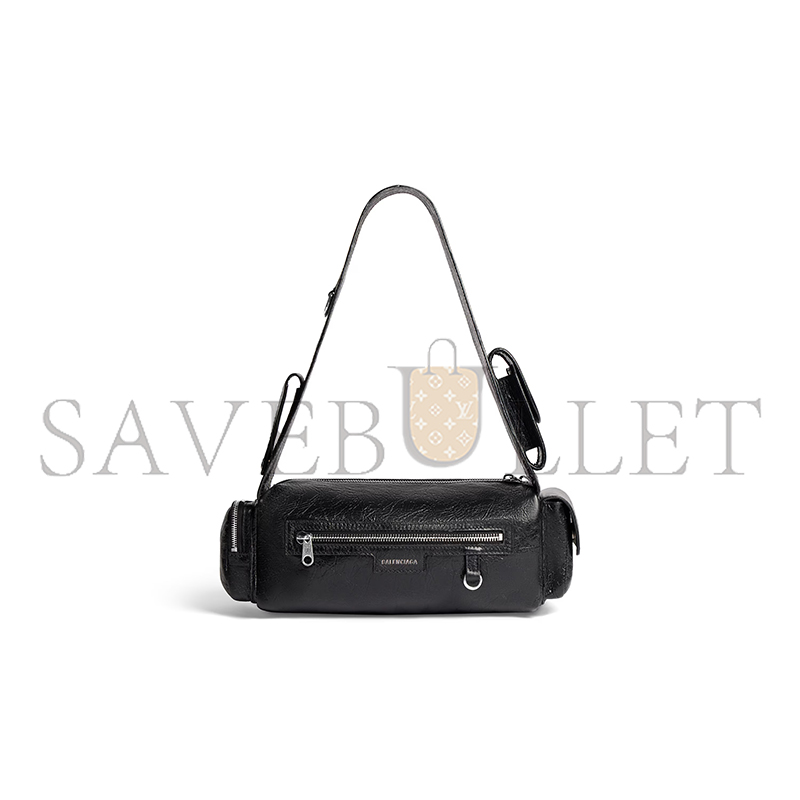 BALENCIAGA SUPERBUSY SLING BAG XS IN BLACK 762516210C81000 (32*12*10cm)