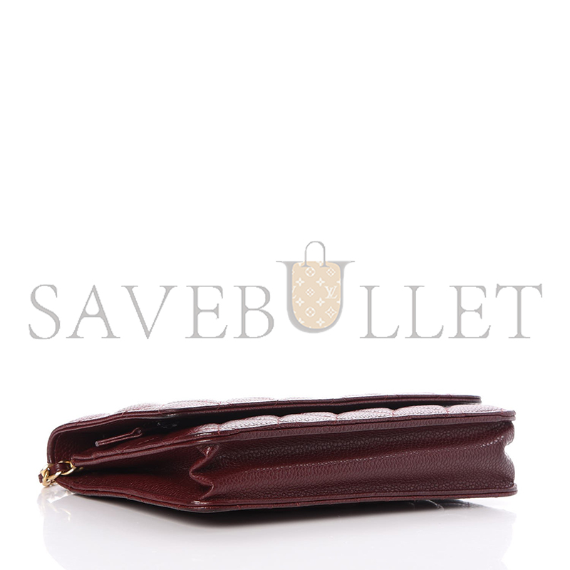 CHANEL CLASSIC WALLET ON CHAIN GRAINED SHINY CALFSKIN AP4241 (19.5*12*4cm)