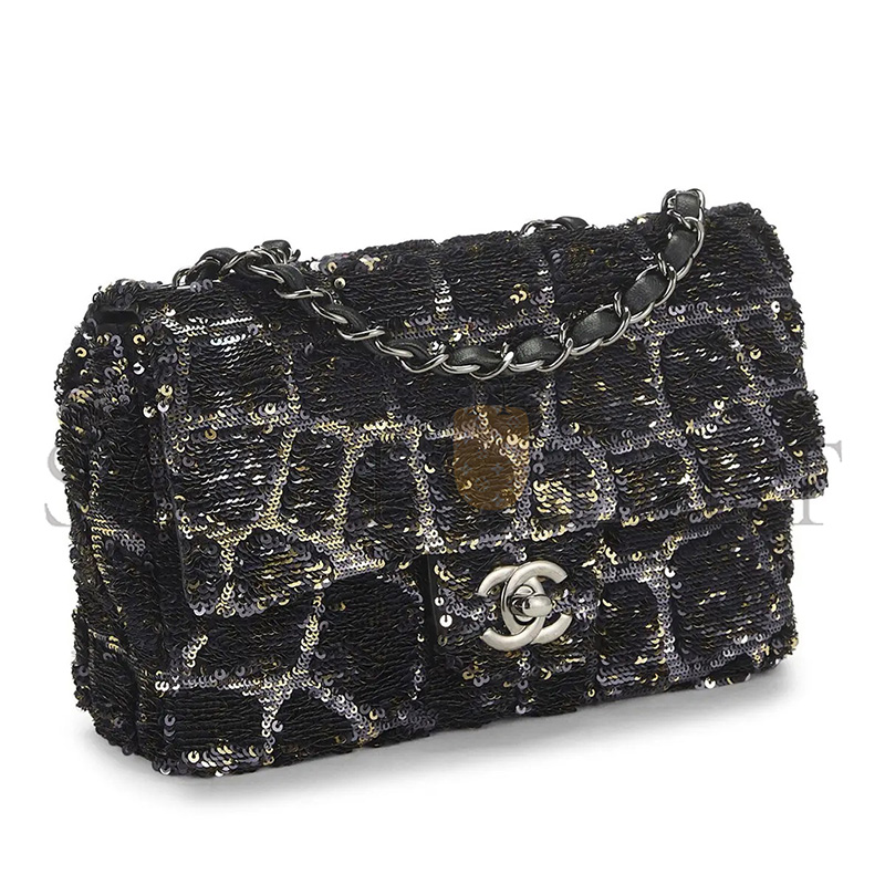 CHANEL MASTER SEQUIN HALF FLAP SMALL 382461 (20*13*7cm)
