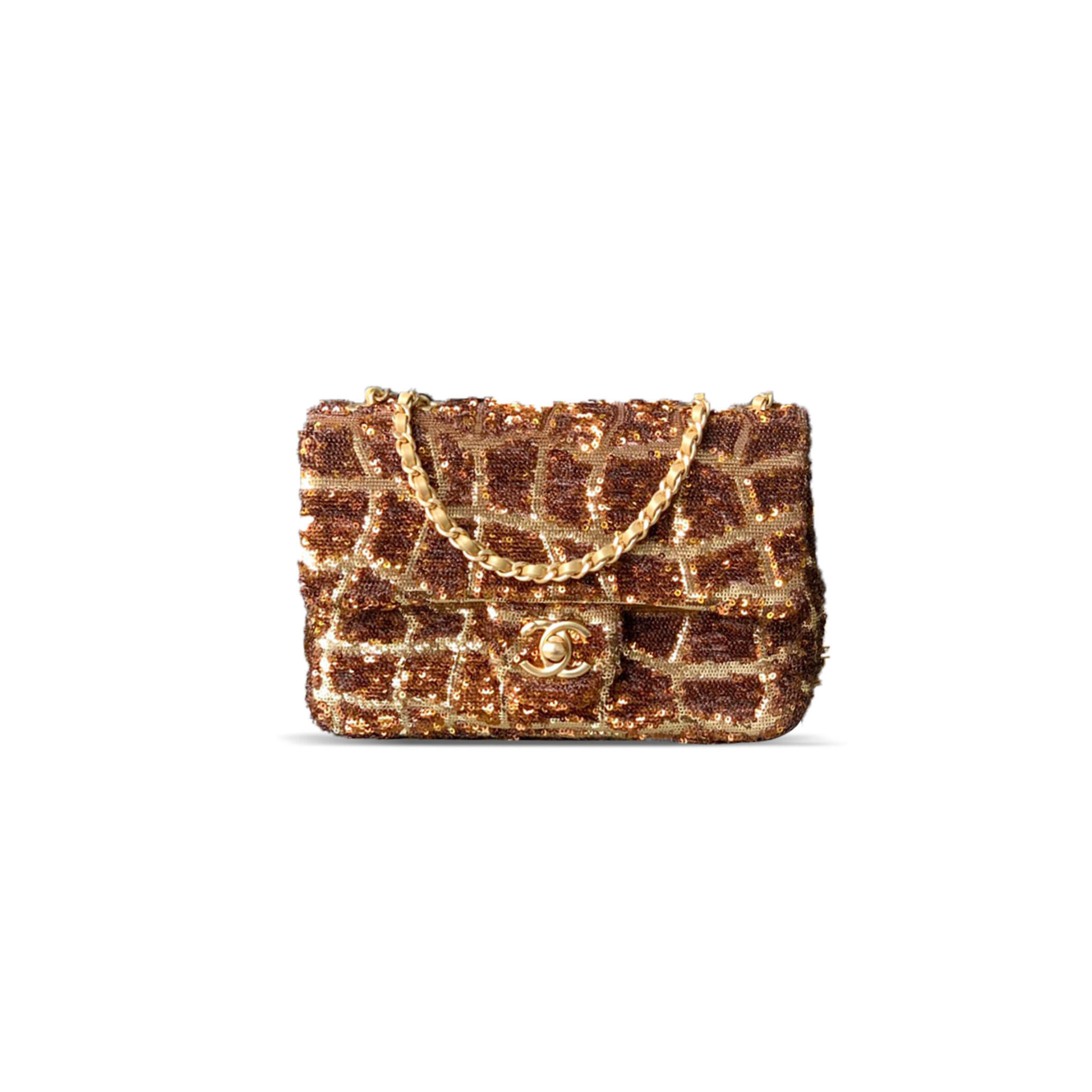 CHANEL MASTER SEQUIN HALF FLAP SMALL 382462 (20*13*7cm)