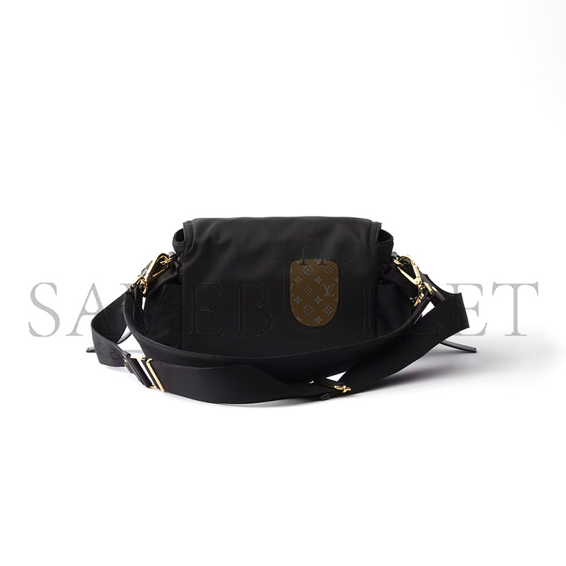 PRADA EXPLORE MEDIUM RE-NYLON SHOULDER BAG WITH FLAP 1BD394 (30*14*10cm)
