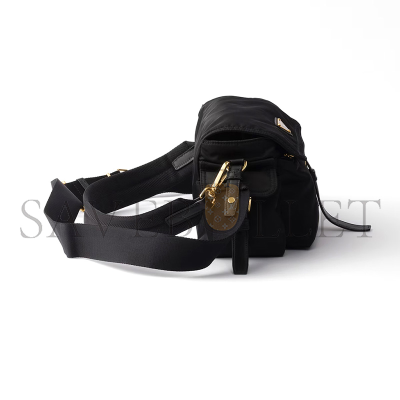 PRADA EXPLORE MEDIUM RE-NYLON SHOULDER BAG WITH FLAP 1BD394 (30*14*10cm)