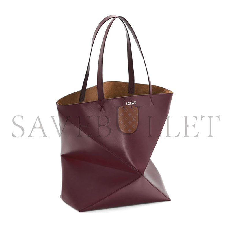 LOEWE XL PUZZLE FOLD TOTE IN SHINY CALFSKIN B933Q18X01 (42*41*18cm)