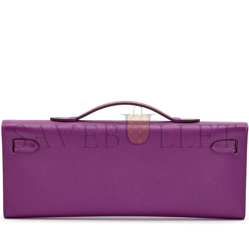 HERMES MASTER ANEMONE EPSOM KELLY CUT PALLADIUM HARDWARE 436573 (31*13*2.5cm)