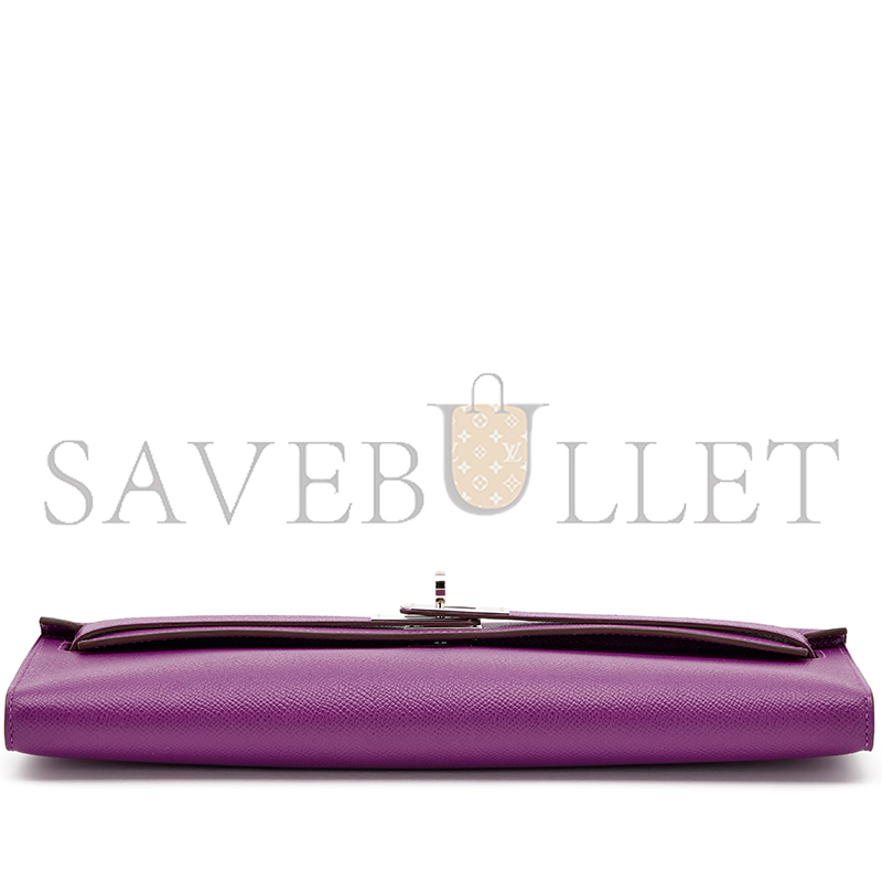 HERMES MASTER ANEMONE EPSOM KELLY CUT PALLADIUM HARDWARE 436573 (31*13*2.5cm)