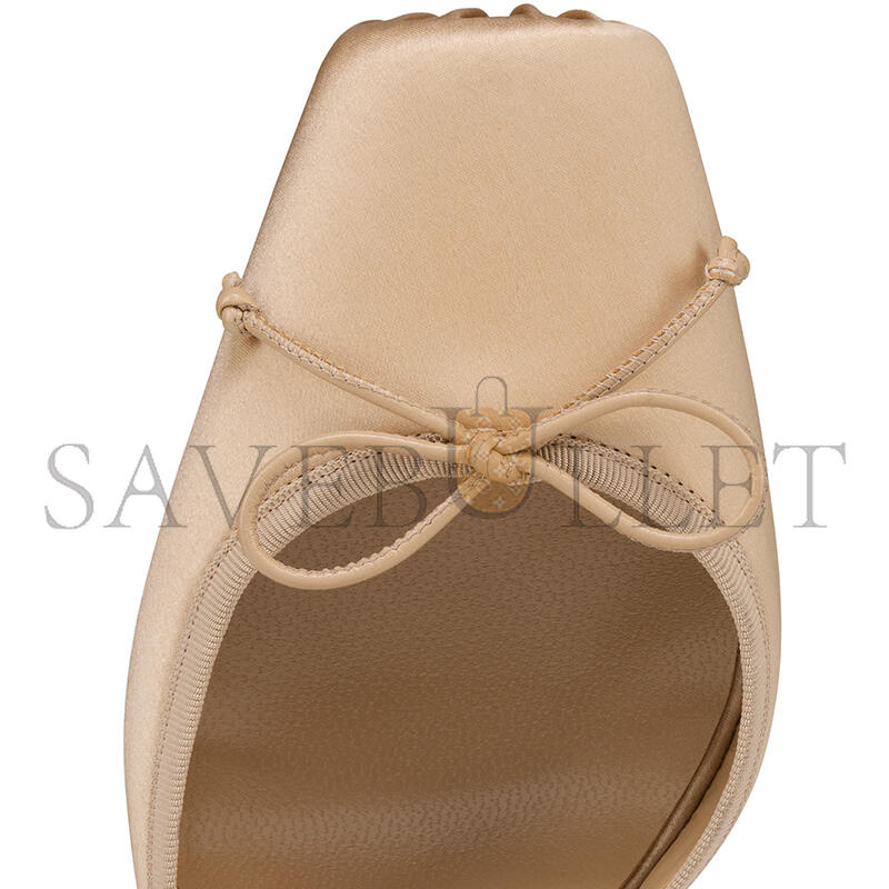 CHRISTIAN LOUBOUTIN CASSIA LACE UP100 MM STRAPPY PUMPS CREPE SATIN NUDE 1 WOMEN 1250498N247