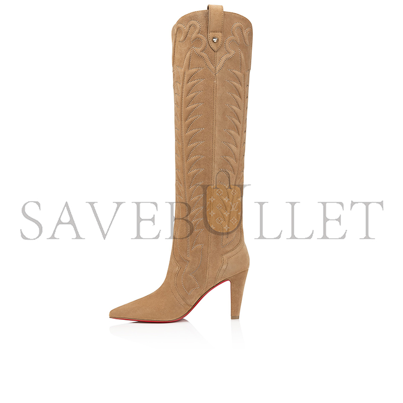 CHRISTIAN LOUBOUTIN SANTIA BOTTA85 MM BOOTS VEAU VELOURS LIONNE WOMEN 3240899F486