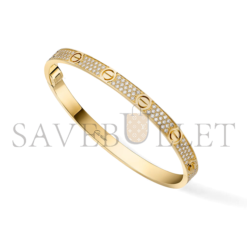 CARTIER LOVE BRACELET, MEDIUM MODEL, PAVED N6736817