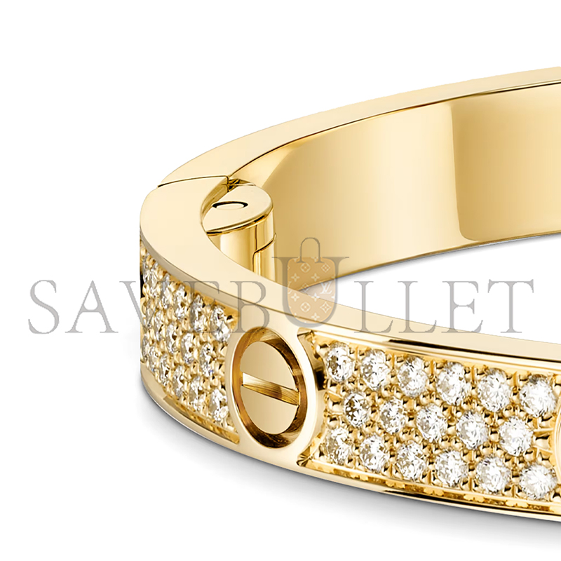 CARTIER LOVE BRACELET, MEDIUM MODEL, PAVED N6736817