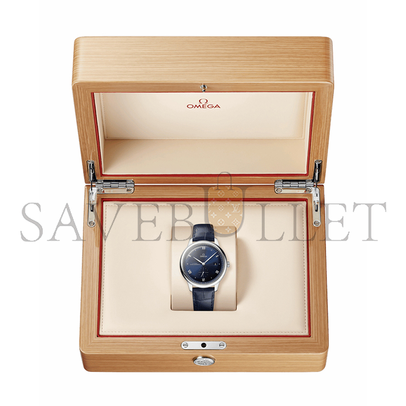 OMEGA DE VILLEPRESTIGE41 MM, STEEL ON LEATHER STRAP 434.13.41.20.03.001