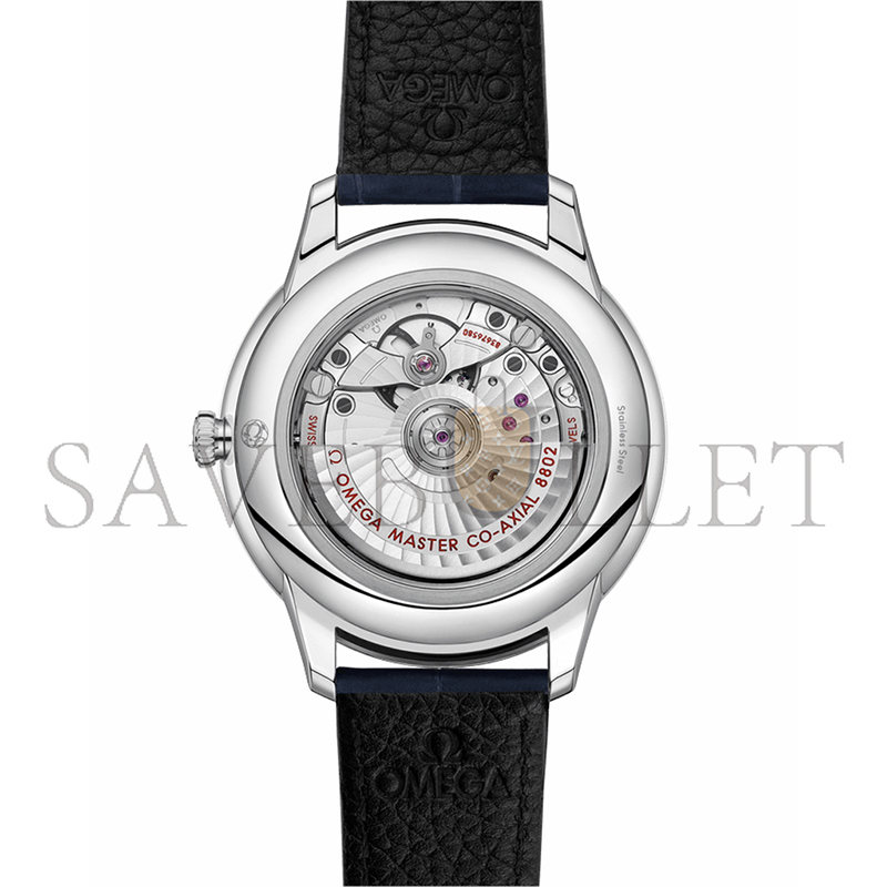 OMEGA DE VILLEPRESTIGE41 MM, STEEL ON LEATHER STRAP 434.13.41.20.03.001