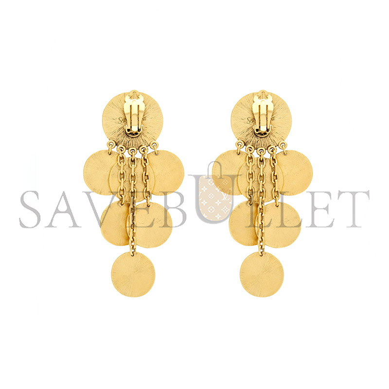 YSL CHARM EARRINGS IN METAL 820145Y15008060
