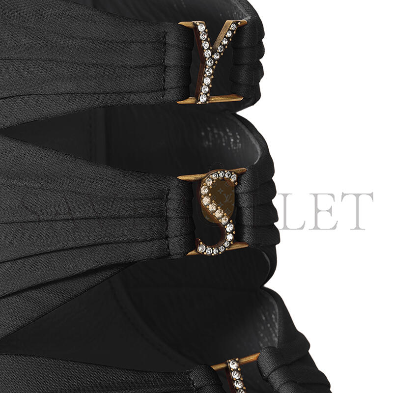 YSL EMILIE MULES IN SATIN CREPE 859545AAF4G1097