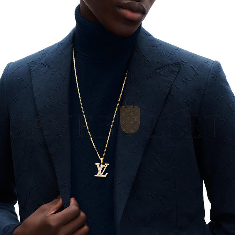 LOUIS VUITTON LV LARGE PENDANT, YELLOW GOLD AND DIAMONDS Q93848