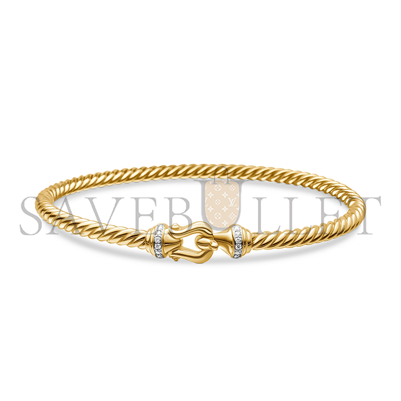 DAVID YURMAN BUCKLE CABLESPIRA® FLEX BRACELET 3.5MM B14626D88ADI