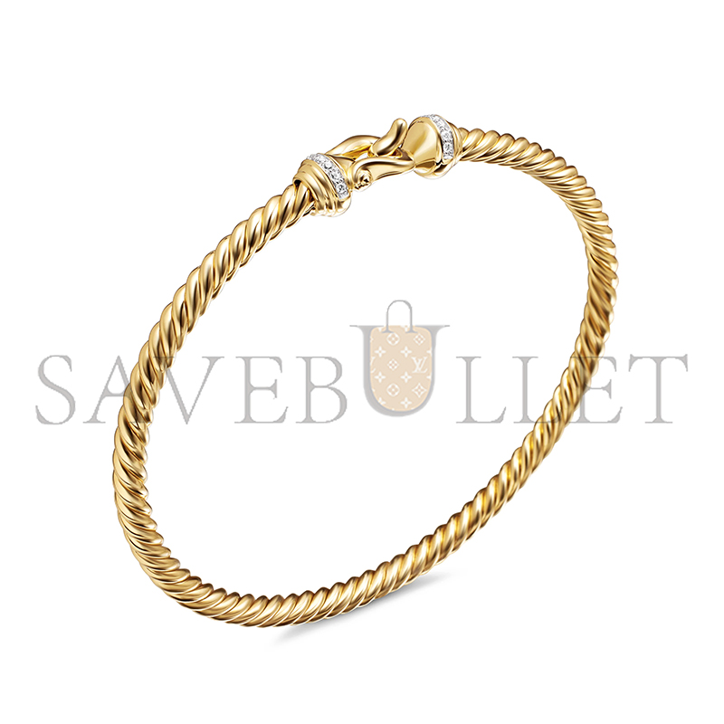 DAVID YURMAN BUCKLE CABLESPIRA® FLEX BRACELET 3.5MM B14626D88ADI