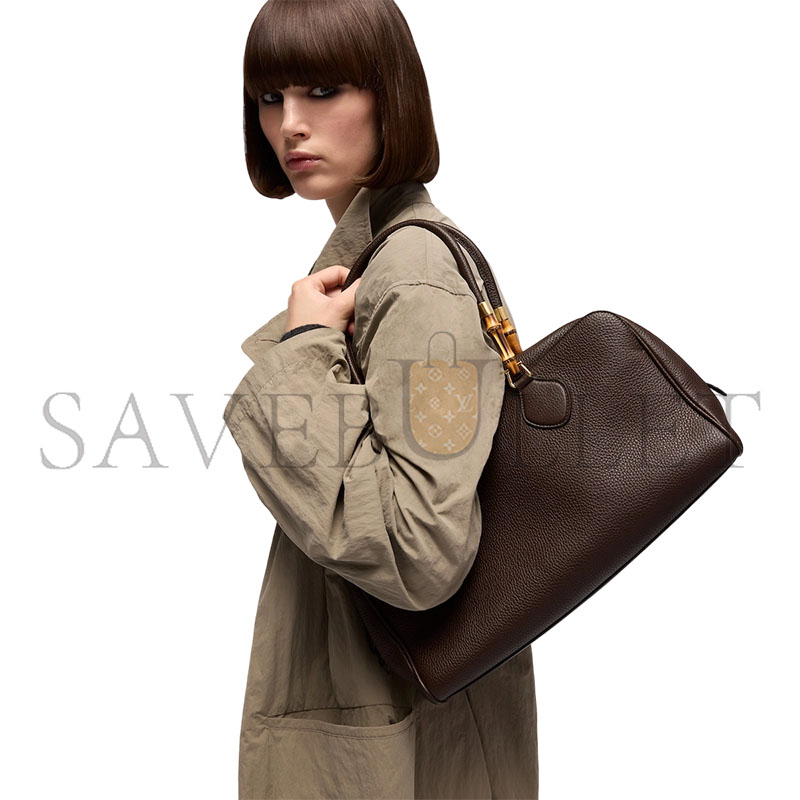 GUCCI LARGE BOSTON BAG WITH BAMBOO A006OD (35.5*18*14.5cm)