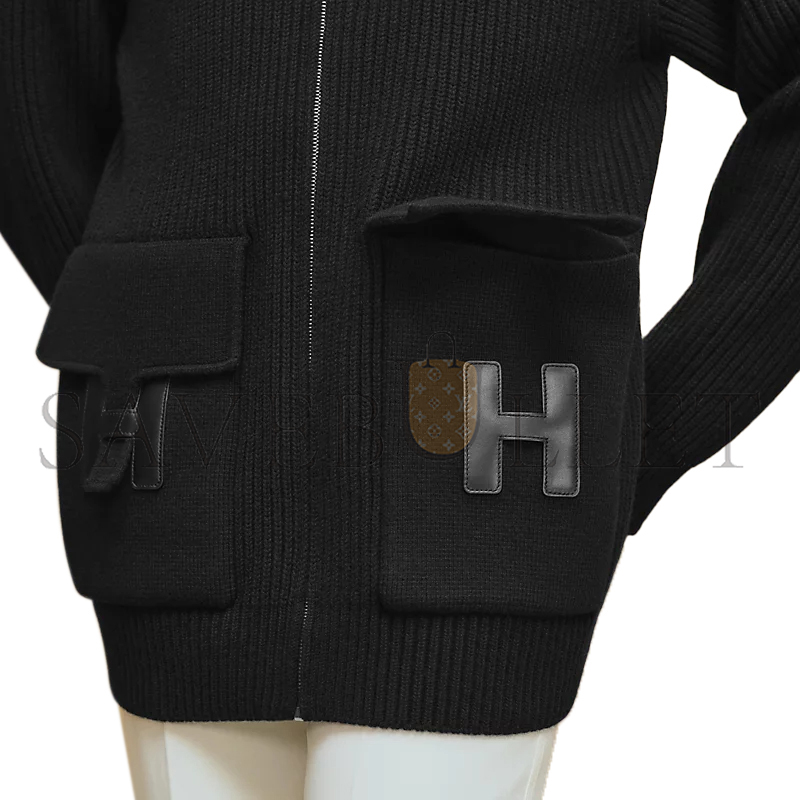 HERMES WOOL KNIT JACKET H5H2228D30234