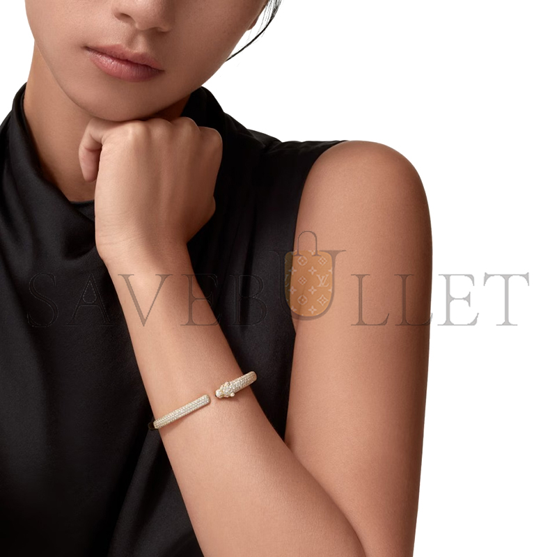 CARTIER PANTHÈRE DE CARTIER BRACELET, SMALL MODEL, HALF-PAVED N6718117
