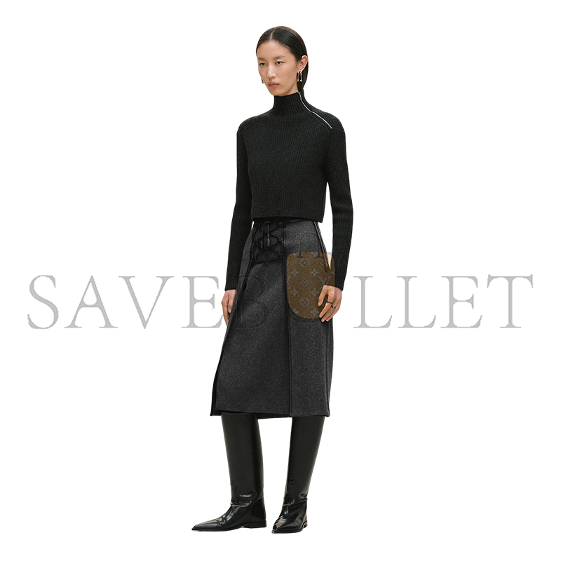 HERMES LONG-SLEEVE CROPPED SWEATER H5H2658DAFV40